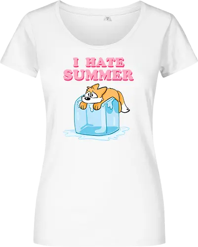 I hate Summer - Summer, Sommer, Fuchs - Damen T-Shirt