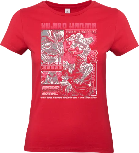 Yujiro Hanma - yujiro hanma, hanma, yujiro, animation, anime, baki, fighter, japan, king, manga, series, sports, tournament - Standard T-Shirt (Frauen)