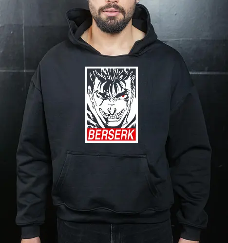 Guts Mad Face Berserk Manga Anime Art Print