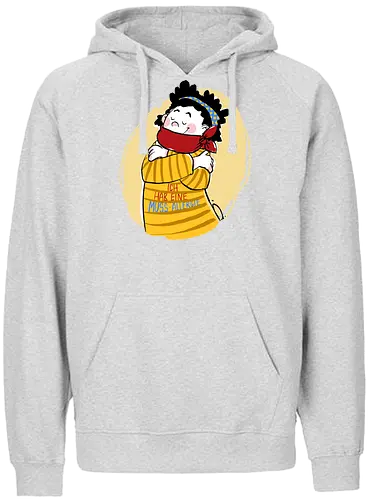 Mussallergie - Ringelpullisprüche, Ringeldinger, streifenweise, Spruch, Weisheit, Motivation, Ringelpulli, SprücheShirt, Cartoon Illustration, Statement, Handgezeichnet, Humor, Selbstironie, Streifenpulli, Spruchshirt, deutsch, Mussallergie, Faulsein - Fairtrade Hoodie