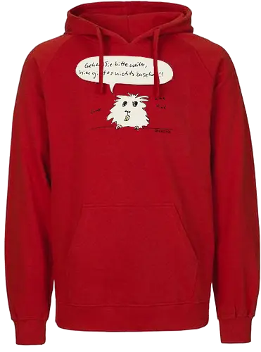 Bitte weitergehen! - Meerschweinchen, Thuni, guinea pig - Fairtrade Hoodie