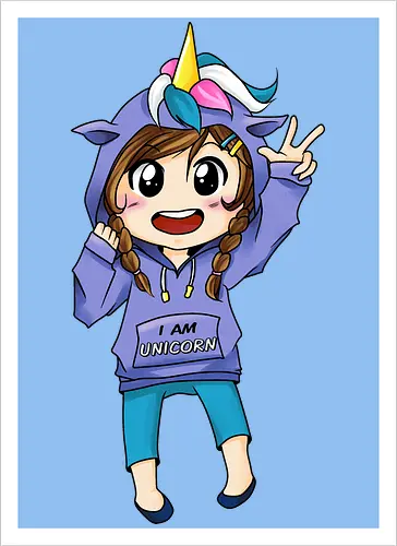 Einhorn-Hoodie Mädchen