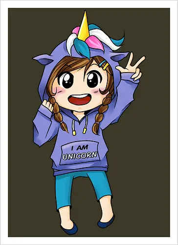 Einhorn-Hoodie Mädchen