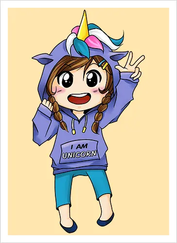 Einhorn-Hoodie Mädchen