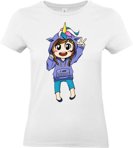Einhorn-Hoodie Mädchen - kawaii, Einhorn, Chibi, girly, niedlich - Standard T-Shirt (Frauen)
