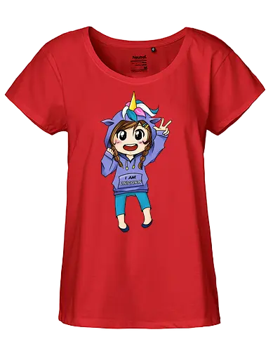 Einhorn-Hoodie Mädchen - kawaii, Einhorn, Chibi, girly, niedlich - Fairtrade Girl Shirt