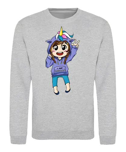Einhorn-Hoodie Mädchen - kawaii, Einhorn, Chibi, girly, niedlich - Sweatshirt