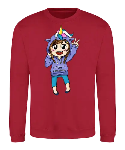 Einhorn-Hoodie Mädchen - kawaii, Einhorn, Chibi, girly, niedlich - Sweatshirt