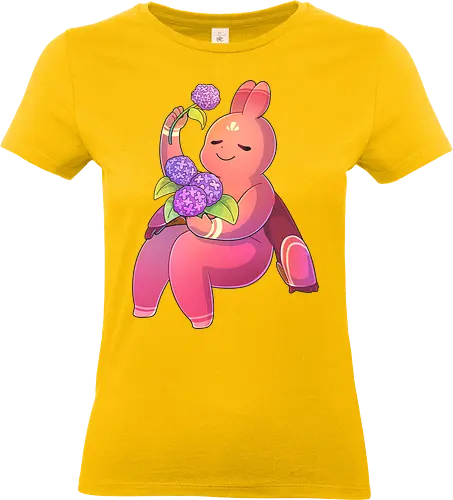 Tinybun: Krebs - tinybun, hase, sternzeichen, krebs, hortensie, flower, cancer, hydrangea - Standard T-Shirt (Frauen)