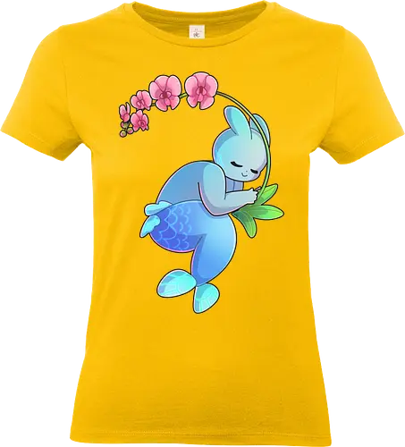 Tinybun: Wassermann - tinybun, hase, sternzeichen, wassermann, orchidee, flower, aquarius, orchid - Standard T-Shirt (Frauen)