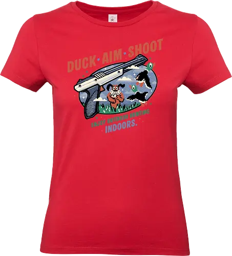 Duck Aim Shoot  - Gaming, video games, retro gaming, gamer, funny, humor, retro, classic - Standard T-Shirt (Frauen)