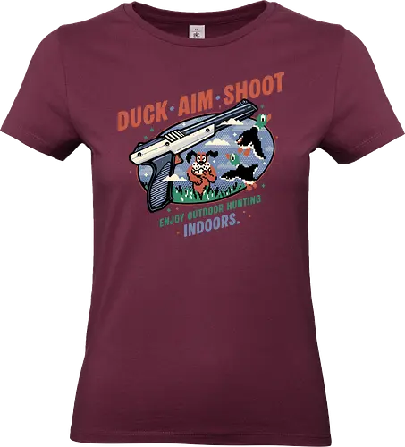 Duck Aim Shoot  - Gaming, video games, retro gaming, gamer, funny, humor, retro, classic - Standard T-Shirt (Frauen)