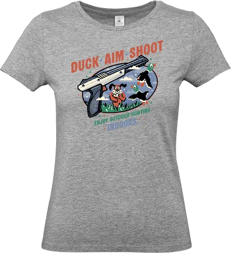 Duck Aim Shoot  - Gaming, video games, retro gaming, gamer, funny, humor, retro, classic - Standard T-Shirt (Frauen)