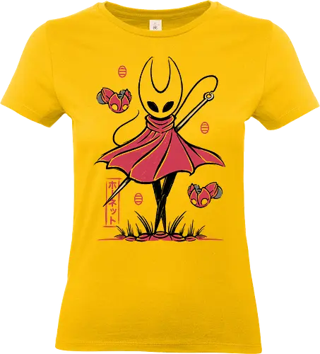Hornet Japanese Art - hollow knight silksong, Bug Knight, silksong, hollowknight, hornet, the knight, pharloom, hallownest, gamer, gaming, indie game, metroidvania, video games, videogames, japanese art - Standard T-Shirt (Frauen)
