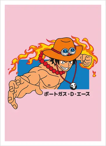 Portgas D. Ace Fire Fist Pirate Anime Art