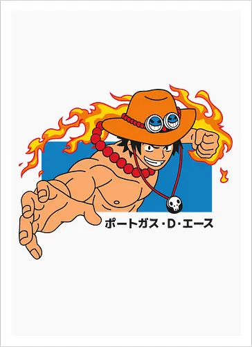 Portgas D. Ace Fire Fist Pirate Anime Art