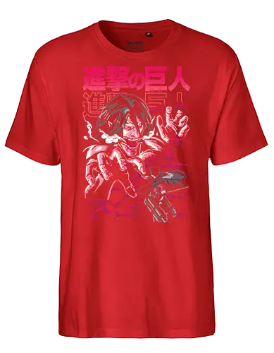 Attack Titan - attack titan, levi ackerman, Attack, levi, ackerman, attack, on, titan, anime, manga, aot, eren, mkasa, eren yeager - Fairtrade T-Shirt
