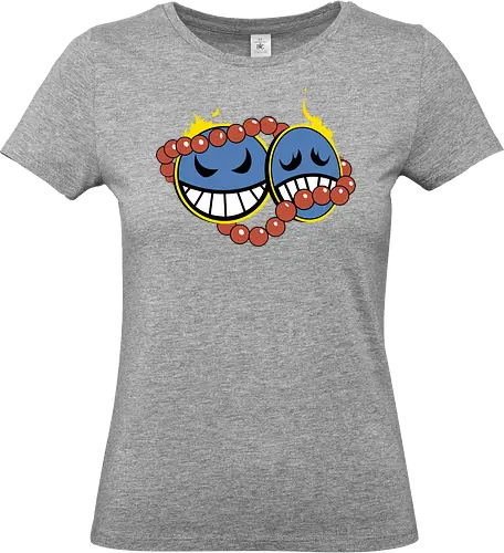 Devil Fruit Symbol - Portgas D. Ace, Smiley, Devil Fruit, Mera Mera no Mi, Pirate, anime, manga, Ace, Whitebeard Pirates, pirate, fire, iconic, symbol, anime art, fan merchandise, pirate, shonen, Japanese animation, Ace's devil fruit, One Piece symbol - Standard T-Shirt (Frauen)