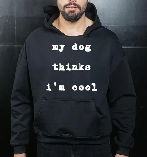 "My Dog Thinks I'm Cool" Funny Dog Lover Art Print