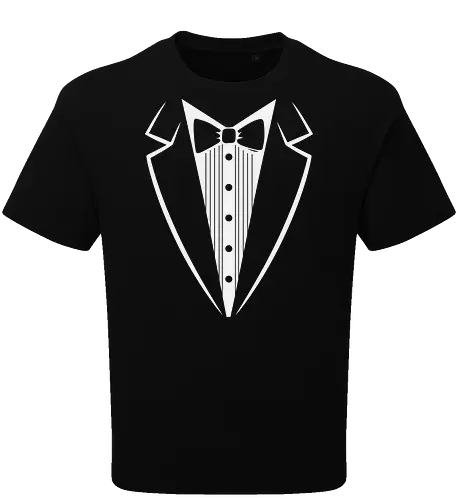 Minimalist Tuxedo Suit and Bow Tie Art Print