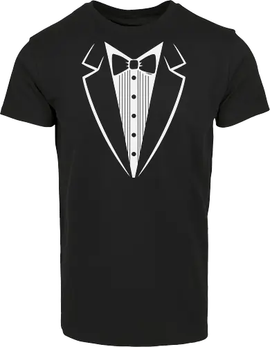 Minimalist Tuxedo Suit and Bow Tie Art Print