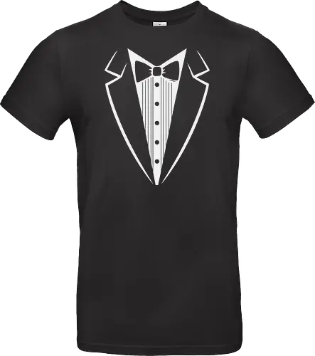 Minimalist Tuxedo Suit and Bow Tie Art Print