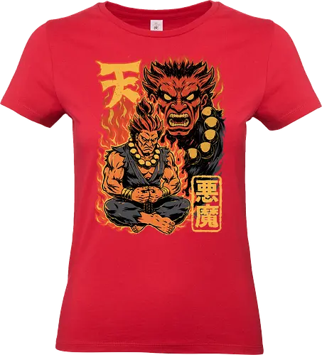 Demon Fight Game Master - Fight, Fighting, Fighters, Fighting Games, Arcade, Arcade Game, Video Game, Game, Video Games, Classic Video Game, Classic Game, Classic Games, Demon, Master, Martial Arts - Standard T-Shirt (Frauen)