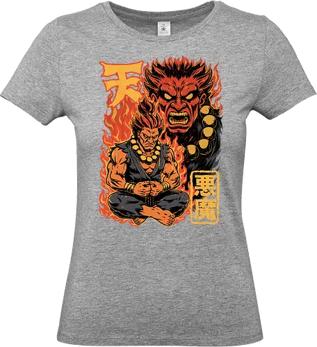Demon Fight Game Master - Fight, Fighting, Fighters, Fighting Games, Arcade, Arcade Game, Video Game, Game, Video Games, Classic Video Game, Classic Game, Classic Games, Demon, Master, Martial Arts - Standard T-Shirt (Frauen)