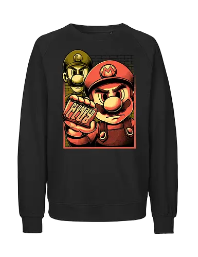 Fight Plumbers Movie - Video Games, Video Game, Classic Video Games, 90s Video Games, Classic Games, Classic Game, Classic, Retro Vintage, Vintage, Vintage Games, Retro Gamer, Retro Gaming, Retro, Adventure, Fantasy, Fighting, Fight, Plumber - Fairtrade Sweatshirt