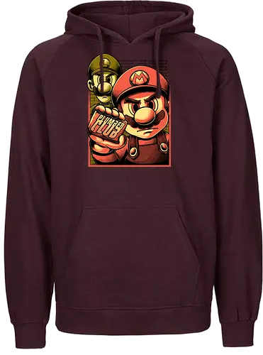 Fight Plumbers Movie - Video Games, Video Game, Classic Video Games, 90s Video Games, Classic Games, Classic Game, Classic, Retro Vintage, Vintage, Vintage Games, Retro Gamer, Retro Gaming, Retro, Adventure, Fantasy, Fighting, Fight, Plumber - Fairtrade Hoodie