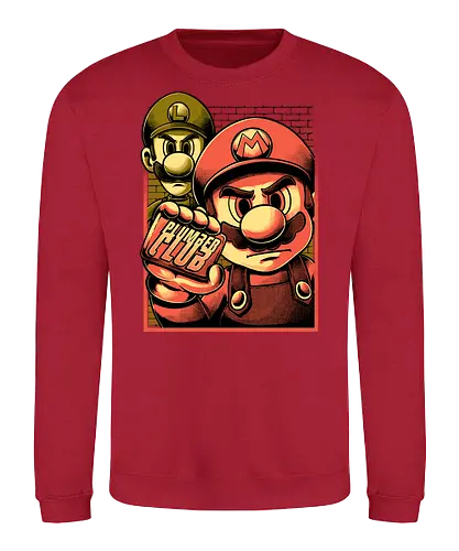 Fight Plumbers Movie - Video Games, Video Game, Classic Video Games, 90s Video Games, Classic Games, Classic Game, Classic, Retro Vintage, Vintage, Vintage Games, Retro Gamer, Retro Gaming, Retro, Adventure, Fantasy, Fighting, Fight, Plumber - Sweatshirt