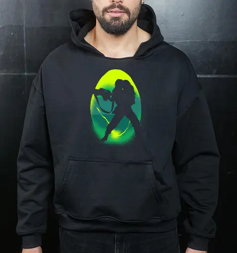 Silhouette of Courage in Alien Adversity