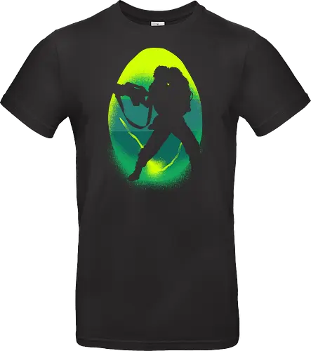 Silhouette of Courage in Alien Adversity