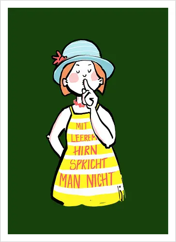 Mit leerem Hirn spricht man nicht