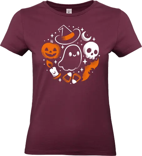 Spooky Cute Stuff - aesthetic, creepy, cute, geek, ghost, halloween, halloween tee, halloween vibes, happy halloween, horror, illustration, magical, monster, pumpkin, scary, spooky, spooky vibes, stay spooky, stuff, summerween, trick or treat - Standard T-Shirt (Frauen)