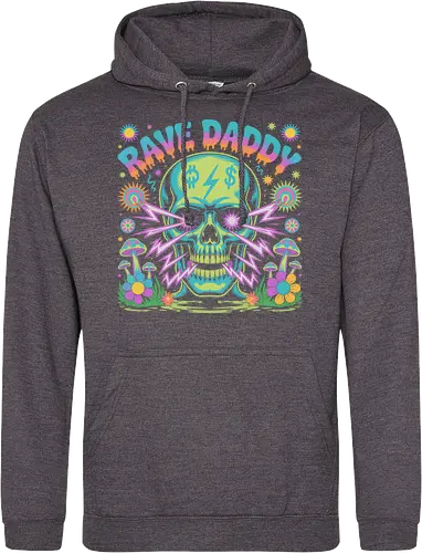 Rave Daddy" Psychedelic Skull
