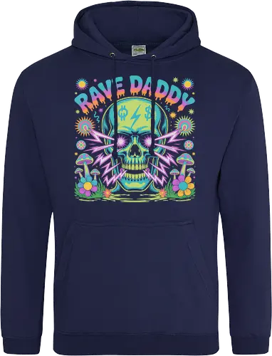 Rave Daddy" Psychedelic Skull