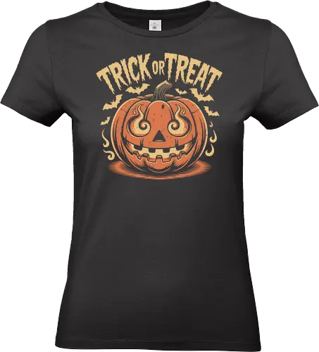 Trick or Treat" Flaming Jack-O'-Lantern Halloween Art