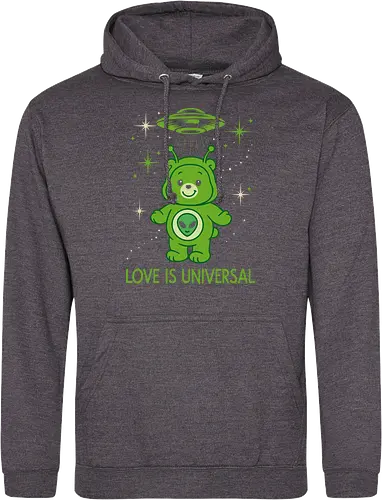 Love Is Universal" Alien Care Bear UFO Parody Art