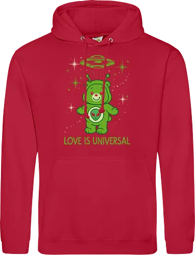 Love Is Universal" Alien Care Bear UFO Parody Art