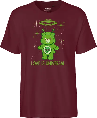 Love Is Universal" Alien Care Bear UFO Parody Art
