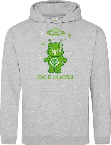 Love Is Universal" Alien Care Bear UFO Parody Art