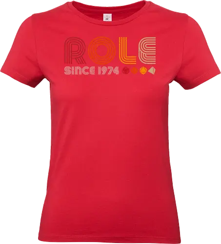Role since 1974 - role, games, retro, vintage, Pen and Paper, Pen and paper, fantasy, d20 - Standard T-Shirt (Frauen)