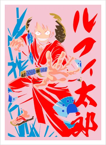Monkey D. pirate Wano Arc Gear Fourth Pirate Art