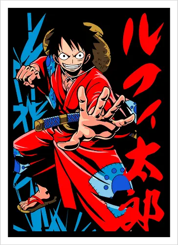 Monkey D. pirate Wano Arc Gear Fourth Pirate Art