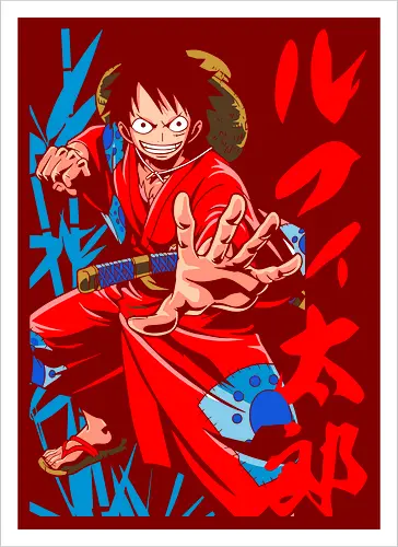 Monkey D. pirate Wano Arc Gear Fourth Pirate Art