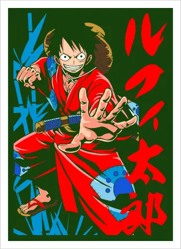 Monkey D. pirate Wano Arc Gear Fourth Pirate Art
