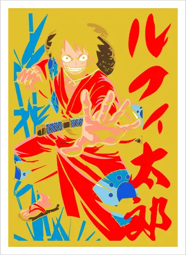 Monkey D. pirate Wano Arc Gear Fourth Pirate Art