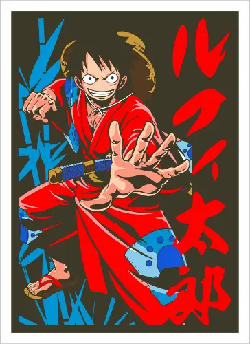 Monkey D. pirate Wano Arc Gear Fourth Pirate Art