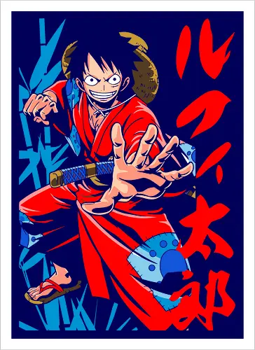 Monkey D. pirate Wano Arc Gear Fourth Pirate Art